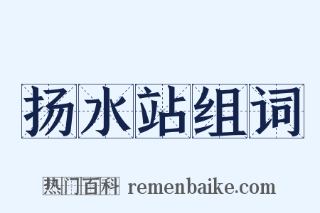 扬水站组词是什么意思的图片